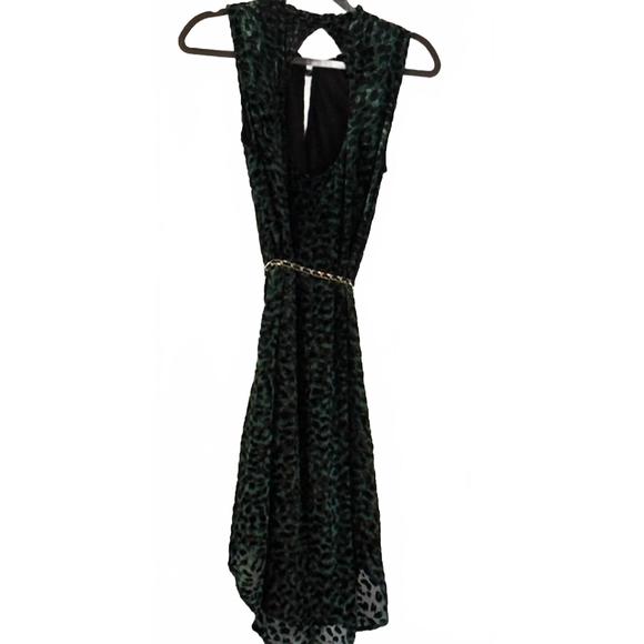hale bob green dress BRYANA PUFF SLEEVE FLORAL DRESS-GREEN FLORAL – Lucca Couture main image 0
